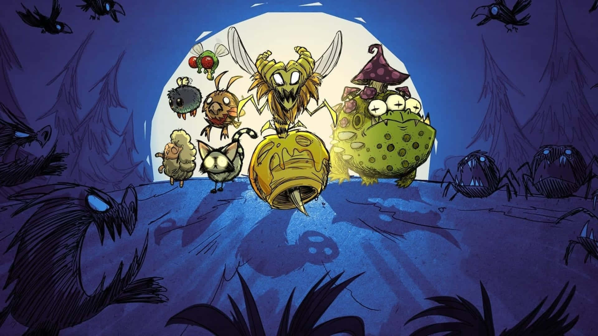 Use Wits And Cunning To Survive In The Wilderness Of Don't Starve Background