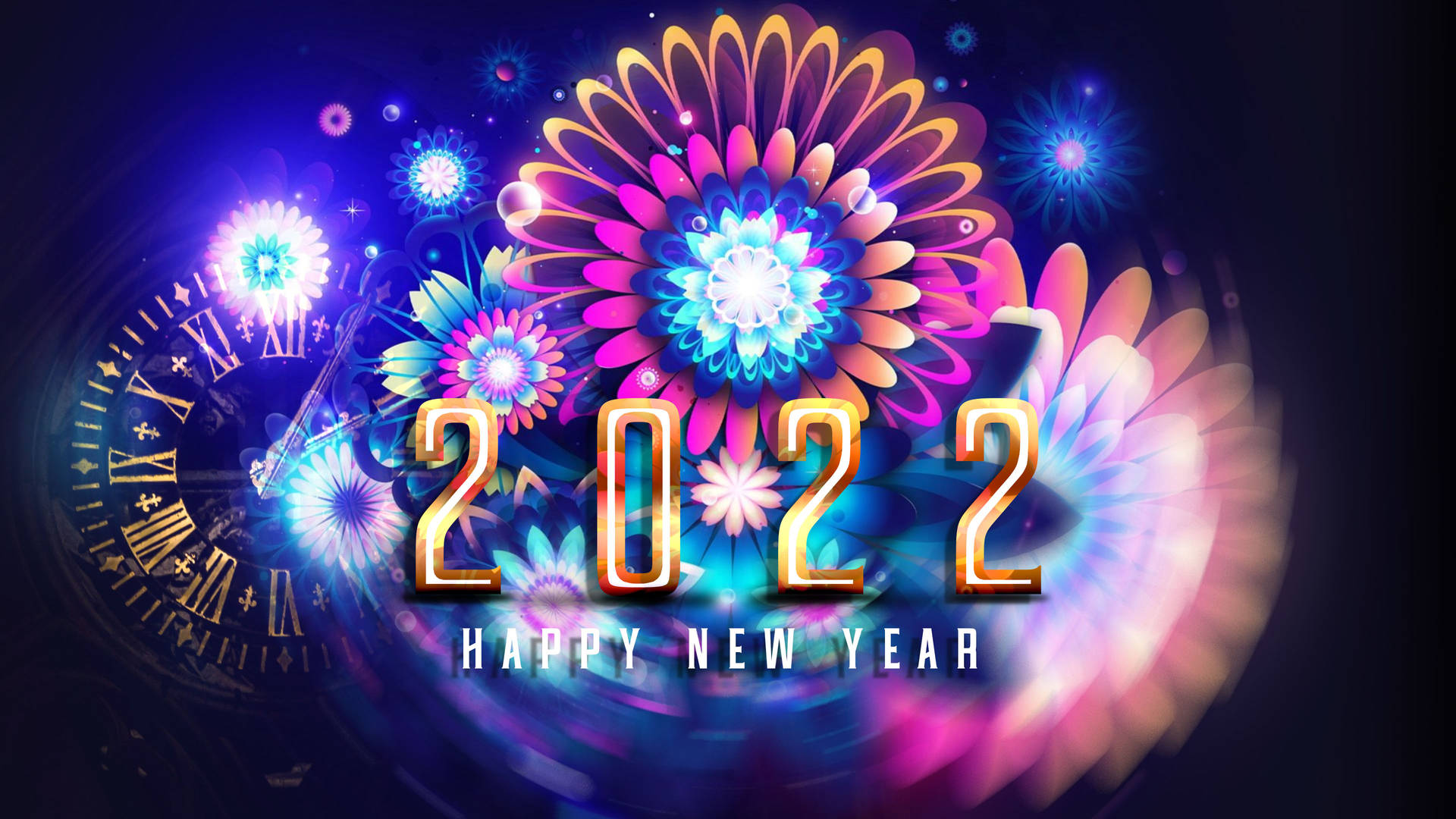 Ushering In 2022 With Joy And Celebration Background