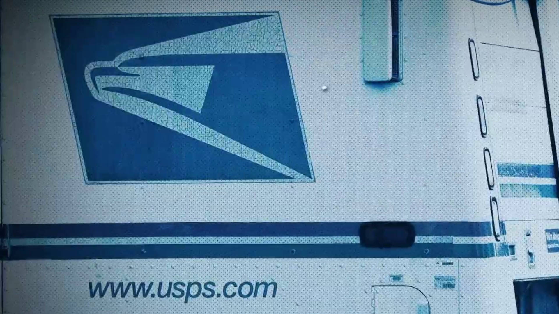 Usps Back Of Truck Background