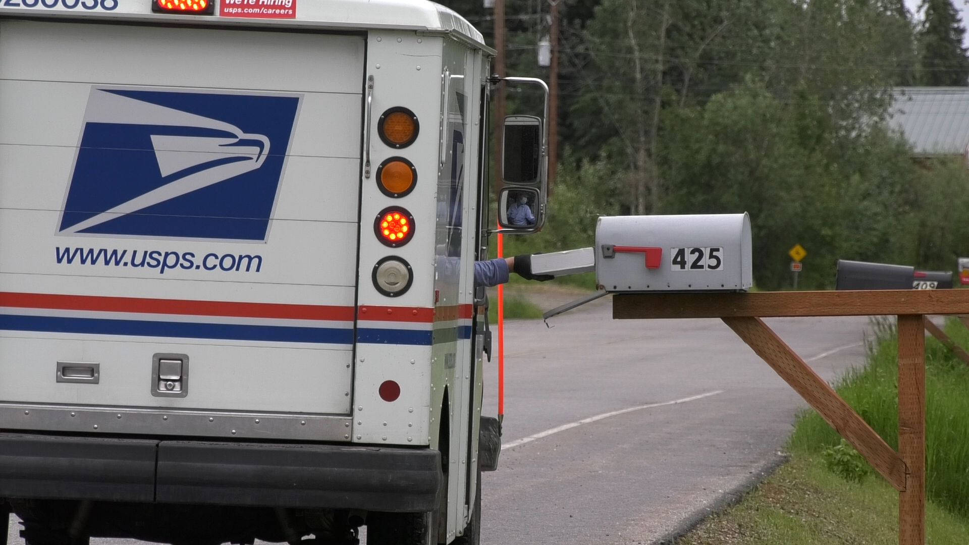 Usps Delivering Letter Background