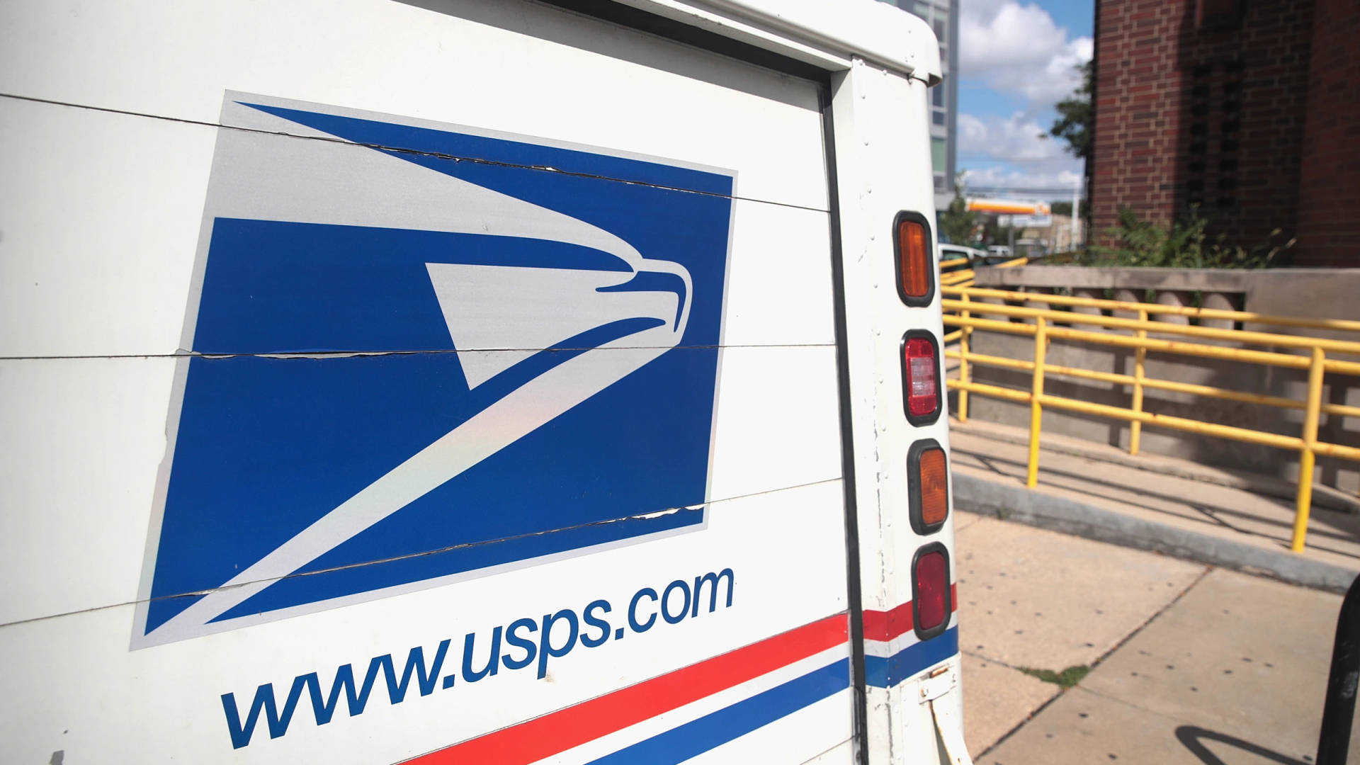 Usps Truck Logo Background