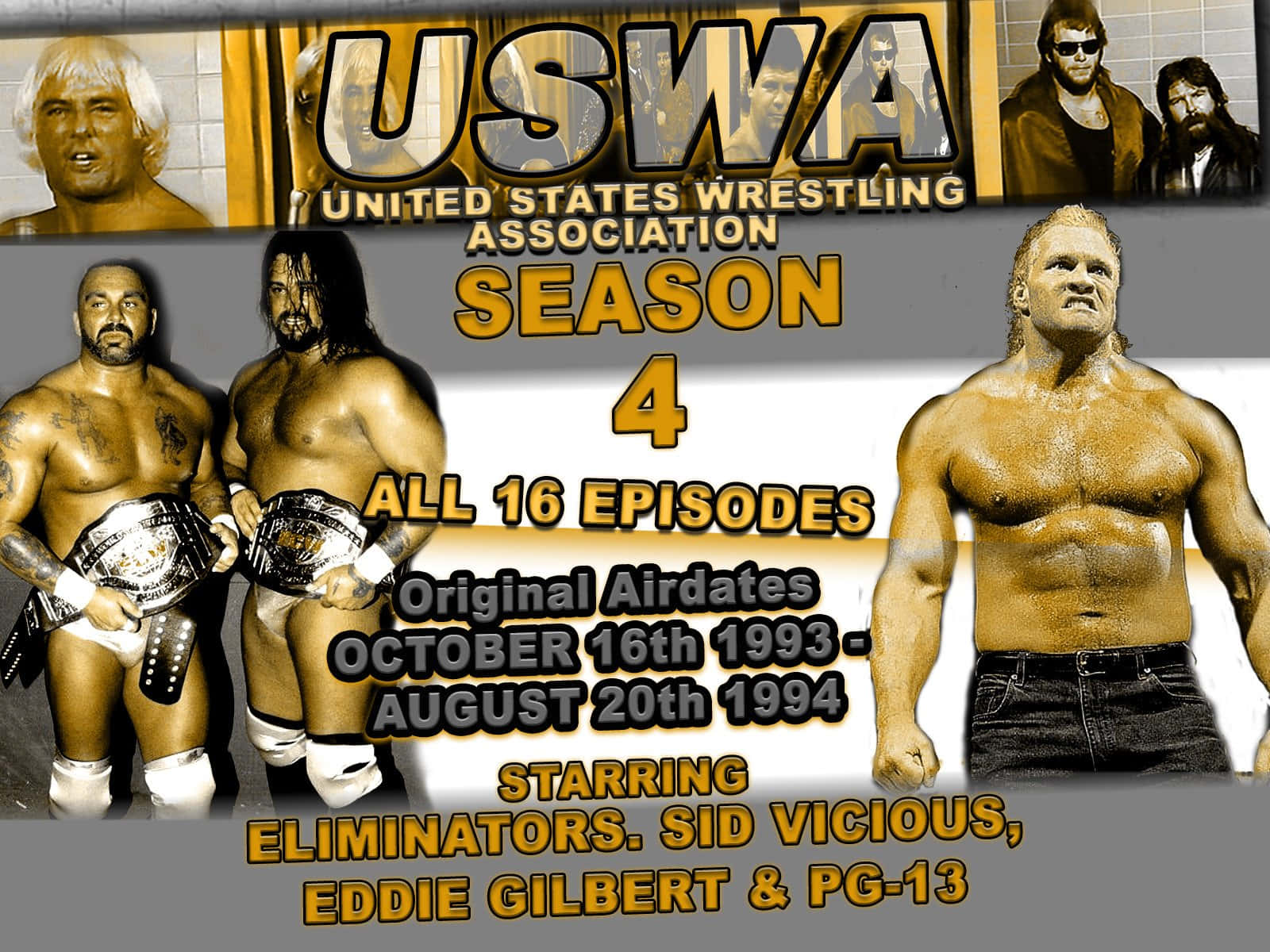 Uswa Video Match Poster Featuring Sid Vicious Background