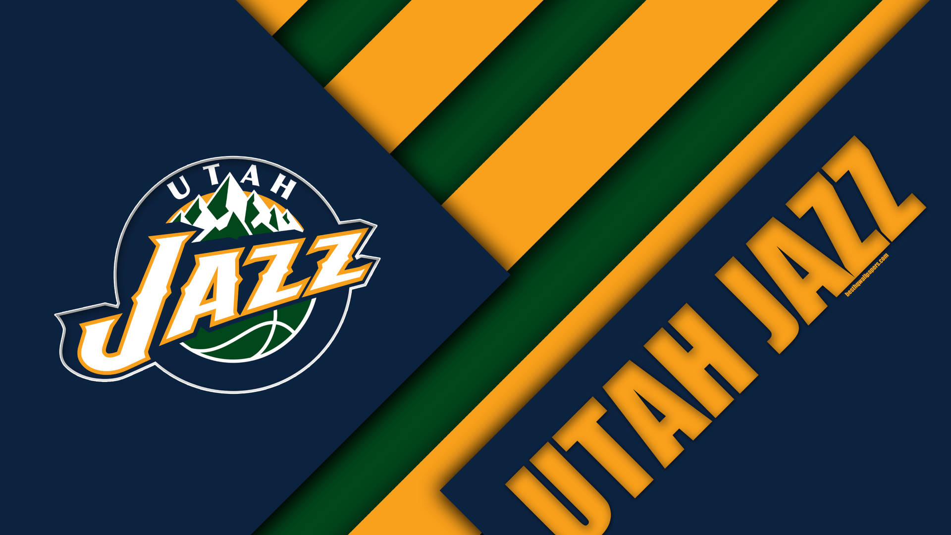 Utah Jazz Digital Name Logo Background