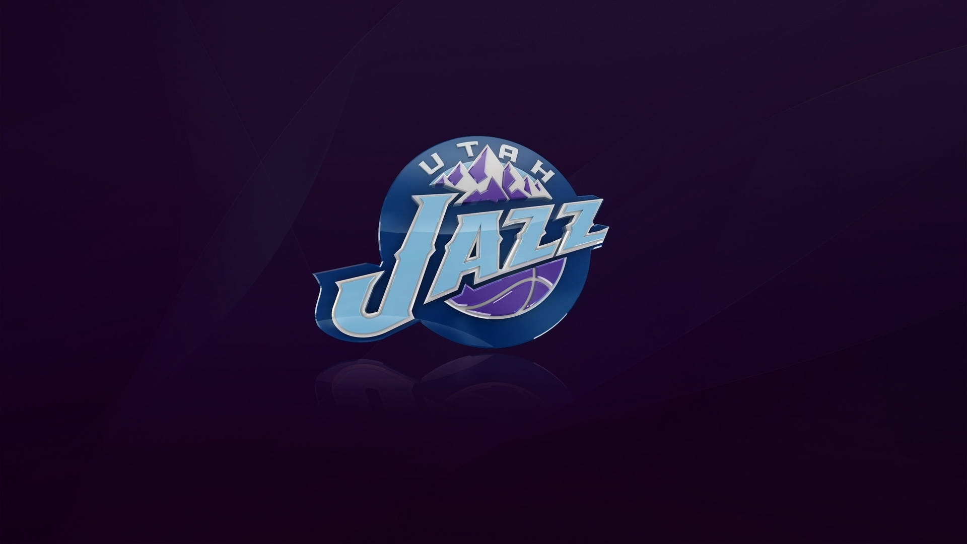 Utah Jazz Emblem In Purple Background