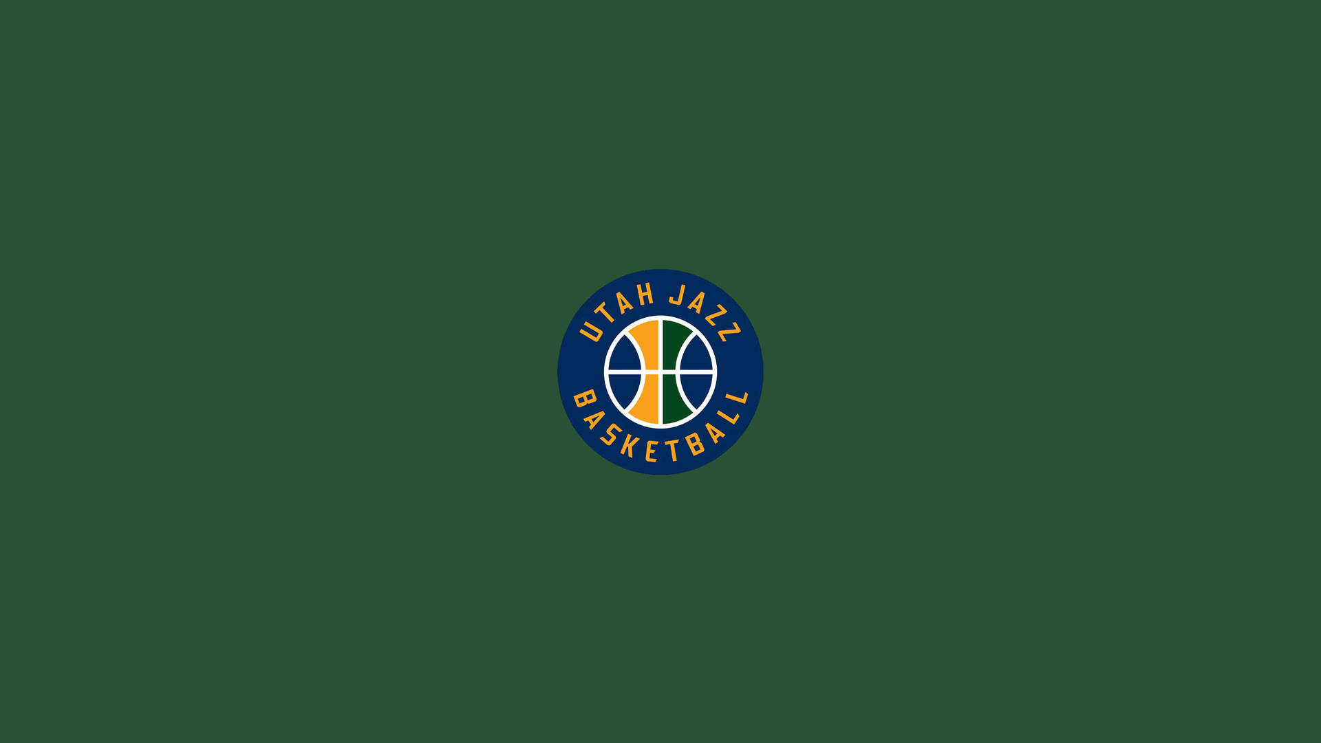 Utah Jazz Emblem Minimalist Background