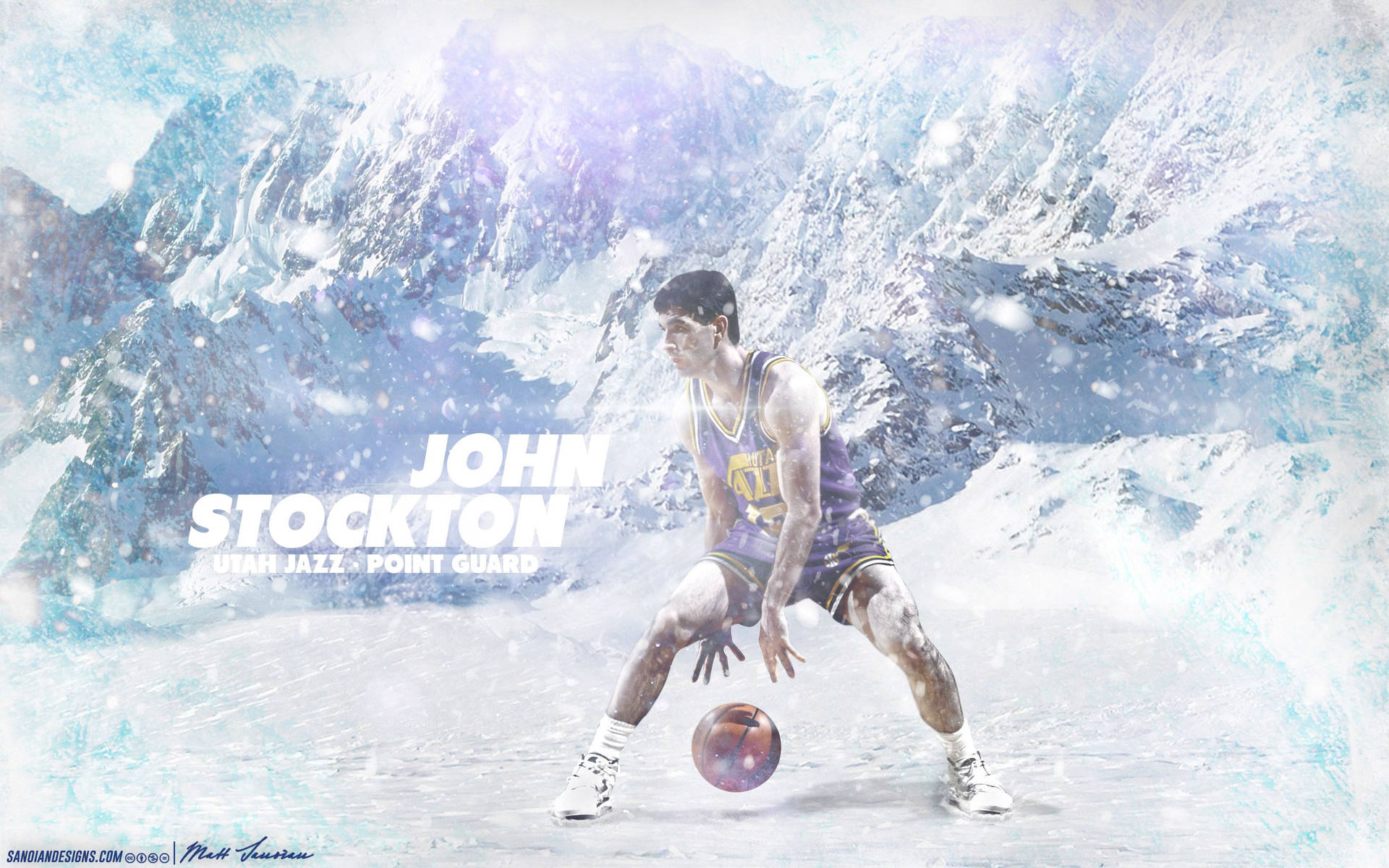 Utah Jazz John Stockton Background