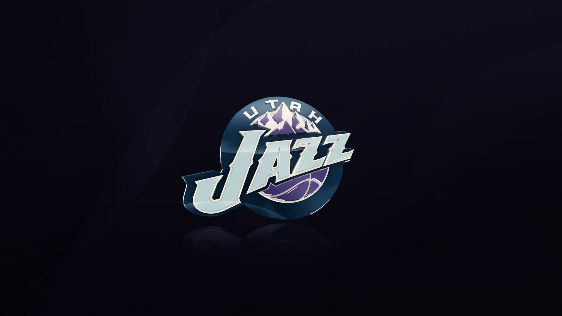 Utah Jazz On Dark Blue