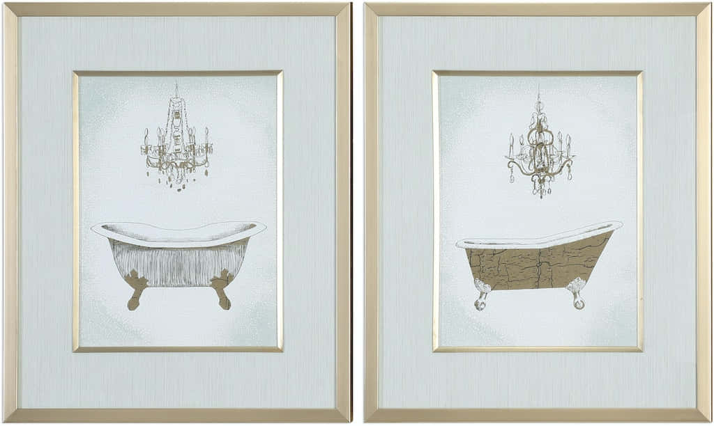 Uttermost 33677 Gilded Bath Prints