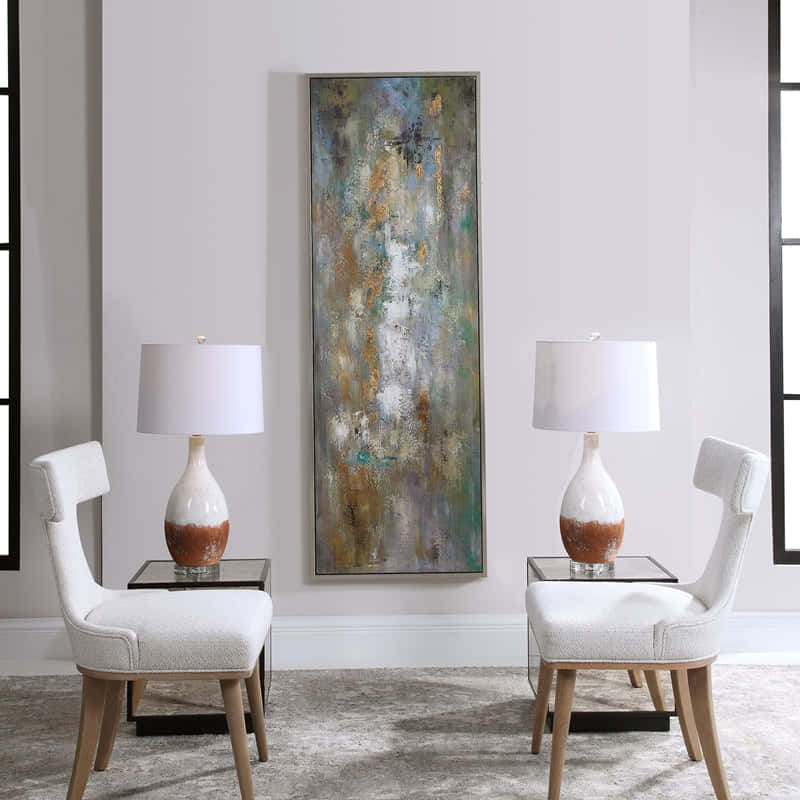 Uttermost 34378 Enigma Hand Painted Abstract Art Background