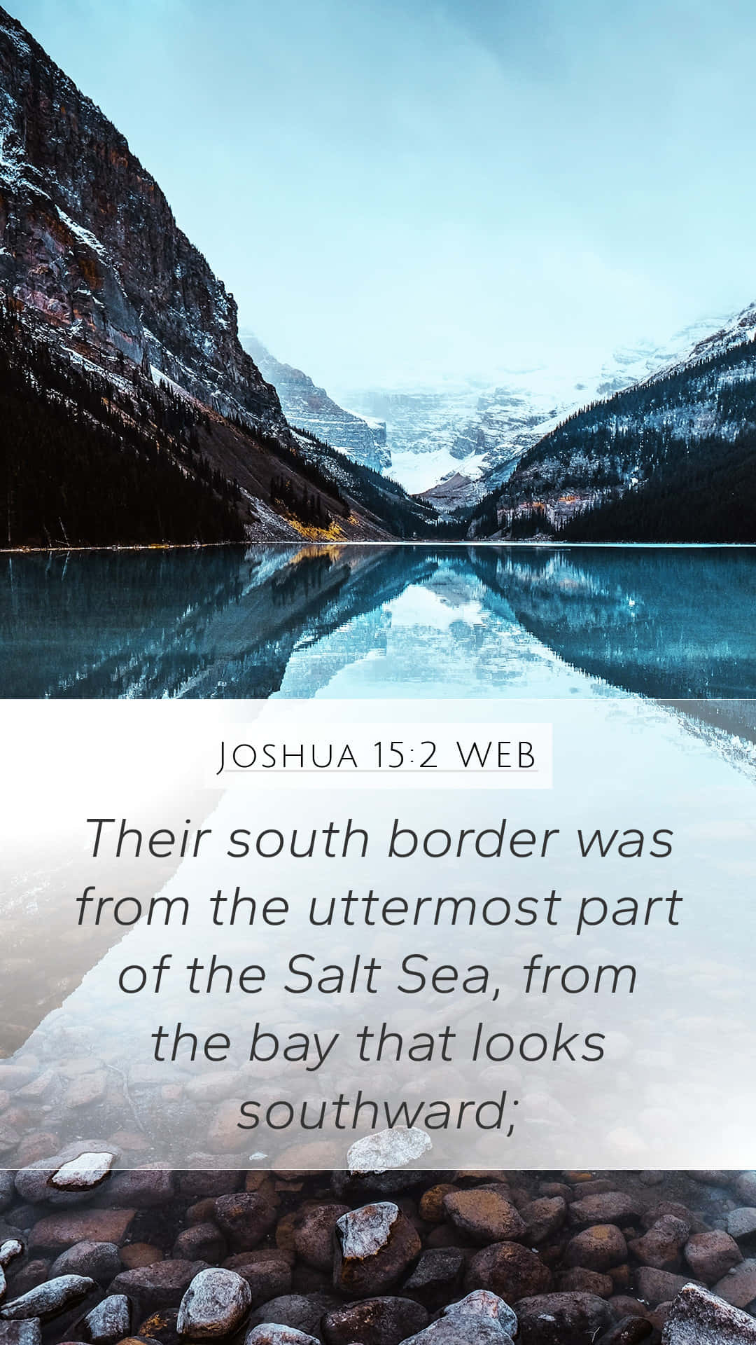 Uttermost Bible Quote Joshua 15:2 Web Background