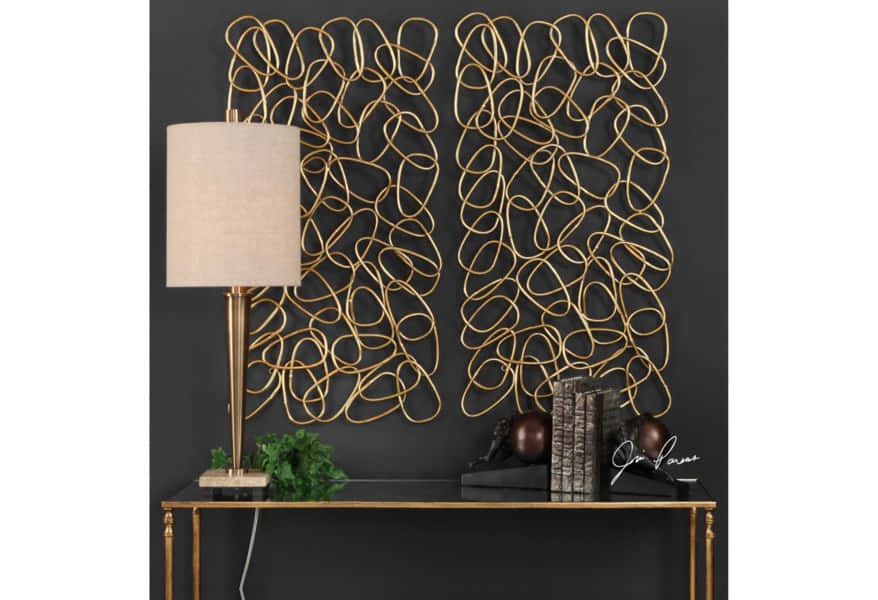 Uttermost In The Loop Gold Wall Art 04124 Background