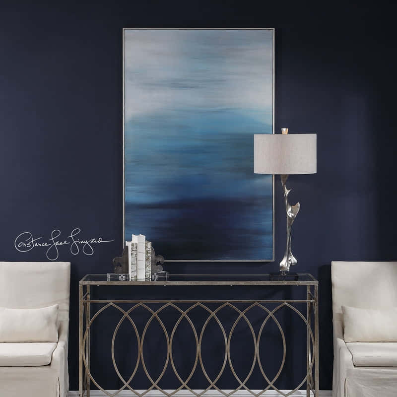 Uttermost Moonlit Sea Hand Painted Canvas 31418