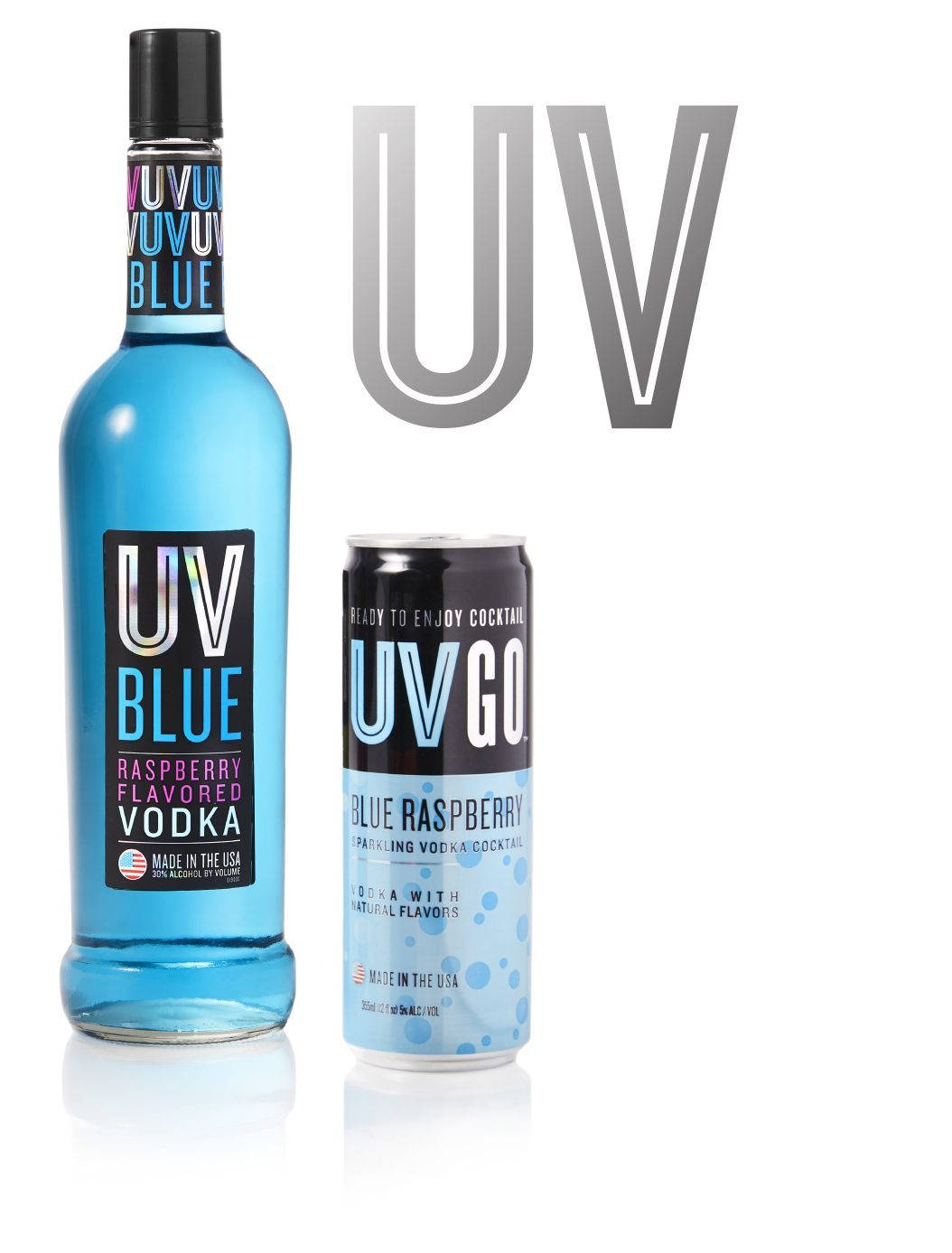 Uv Vodka Blue Can Background