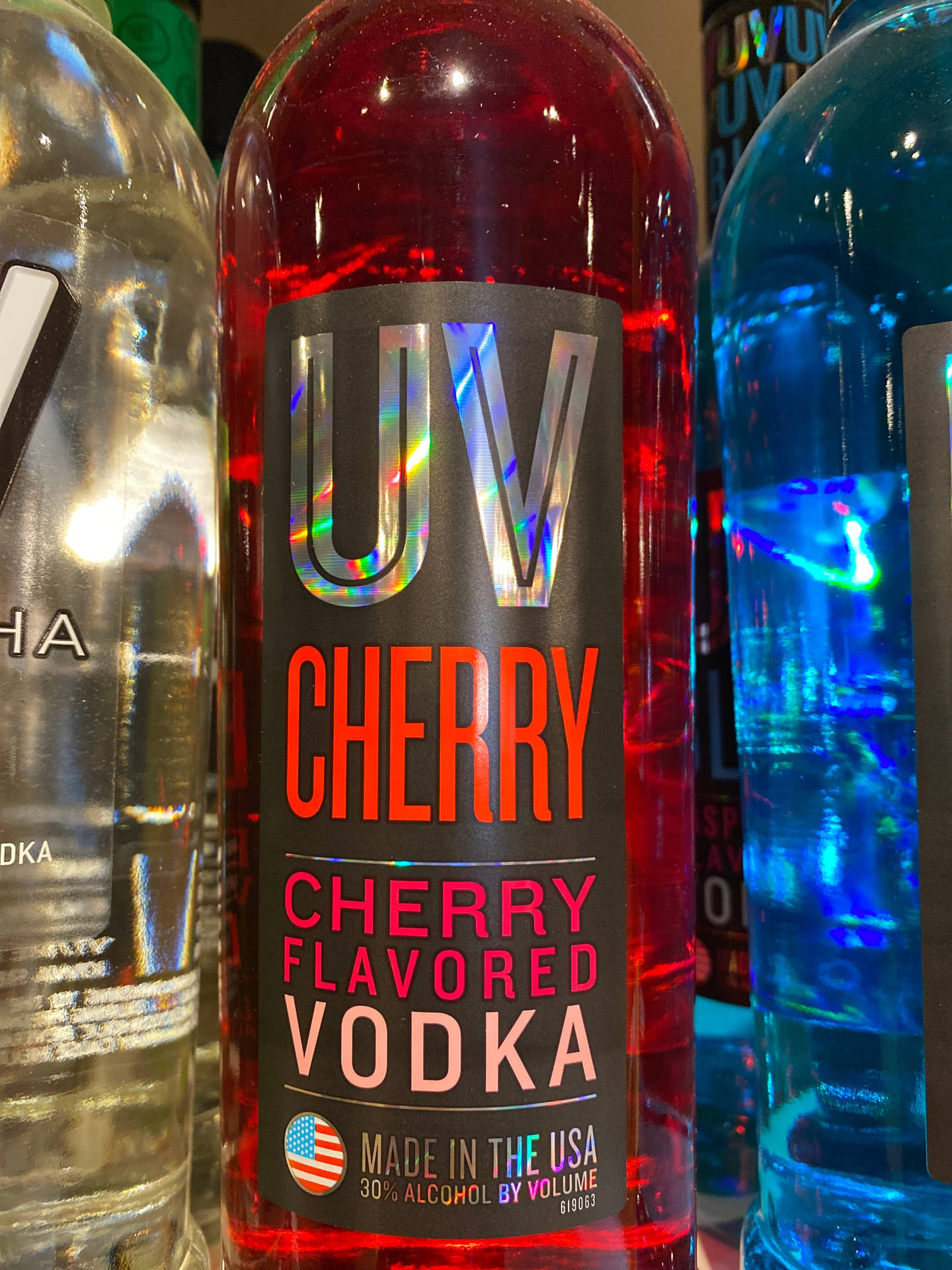 Uv Vodka Cherry Flavored Background