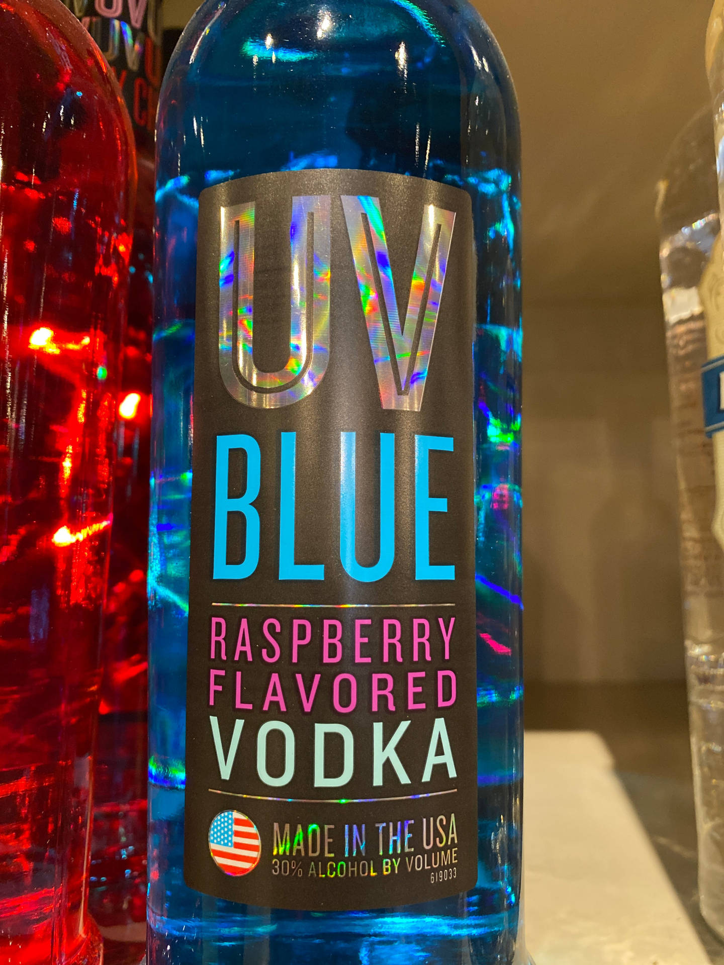 Uv Vodka Raspberry Flavoured Background