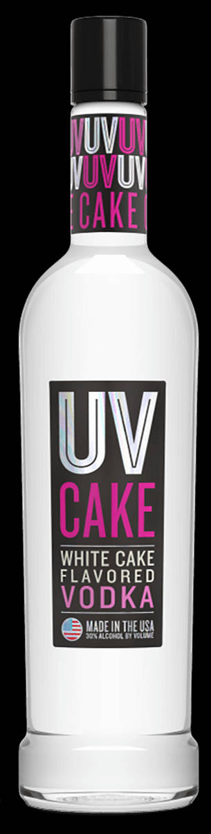 Uv Vodka White Cake Background