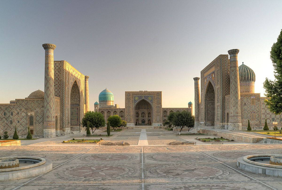 Uzbekistan Bibi-khanym Mosque Background