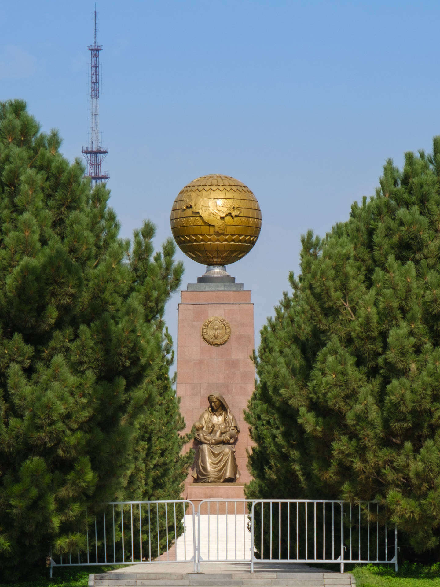 Uzbekistan Mustaqillik Square Background