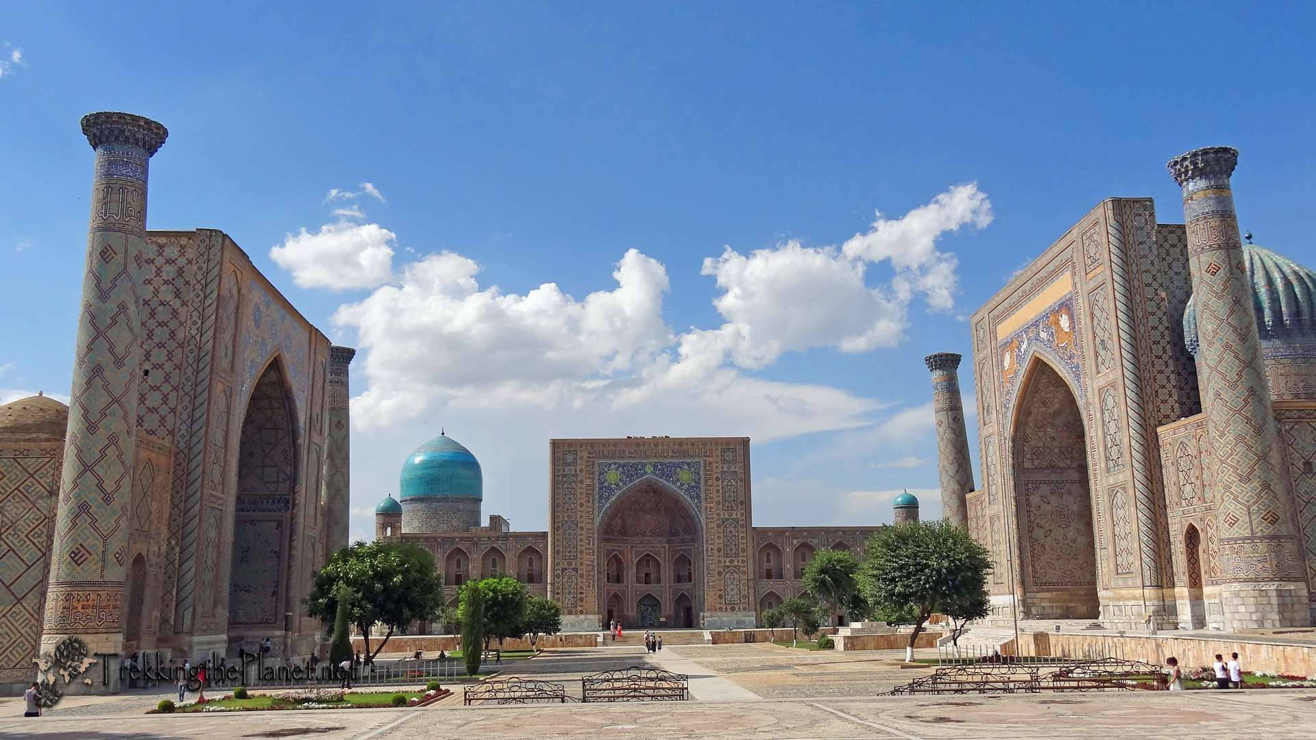 Uzbekistan Registan Square Background