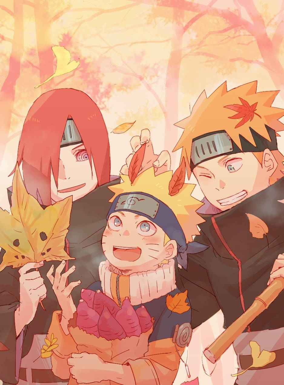 Uzumaki Clan In Autumn Background