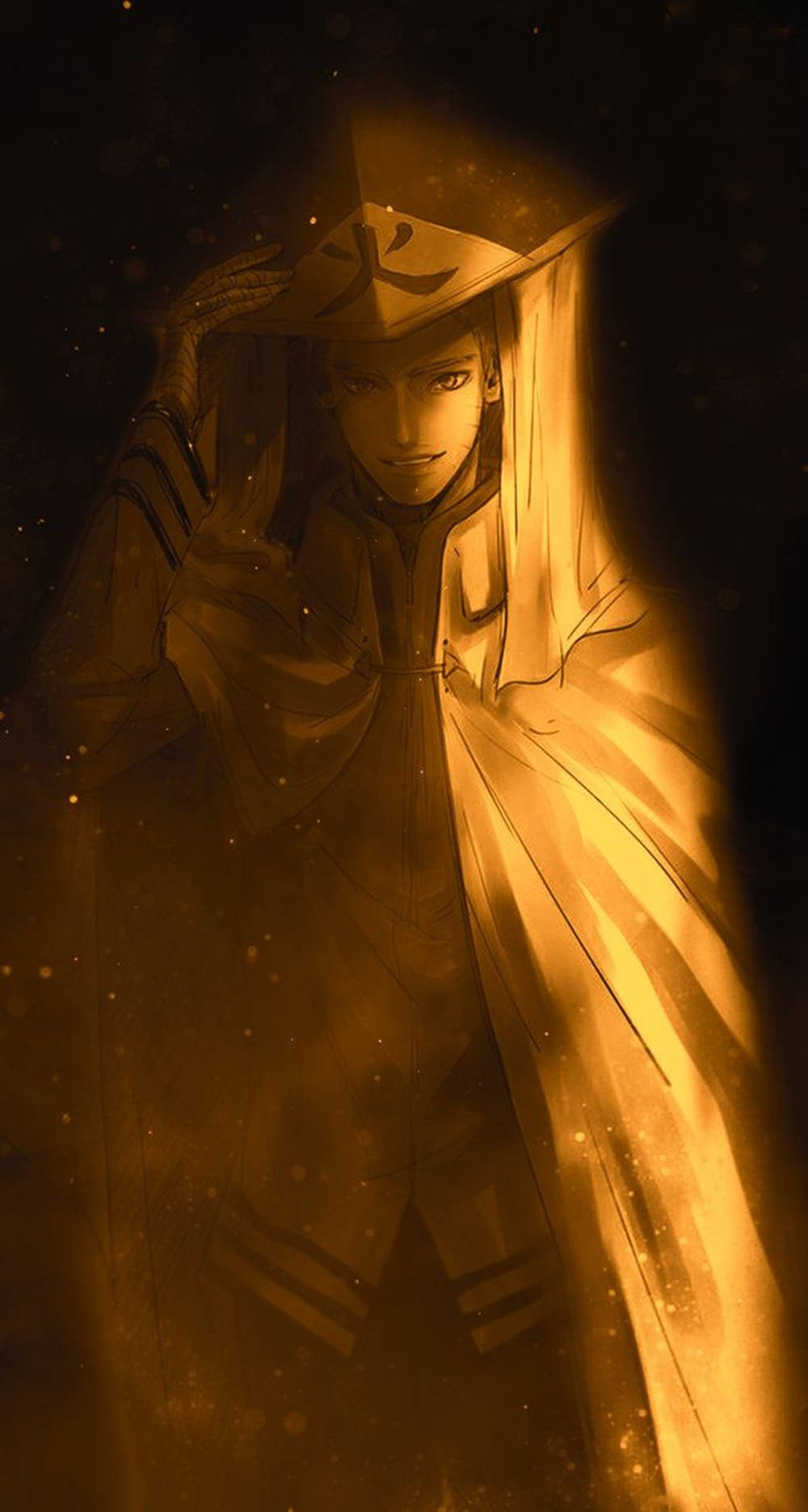 Uzumaki Naruto Hokage Golden Aesthetic Illustration