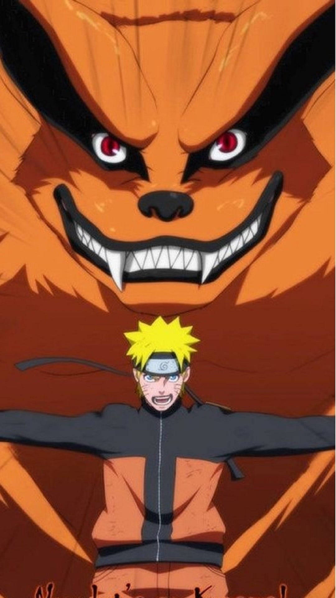 Uzumaki Protecting Naruto Kurama