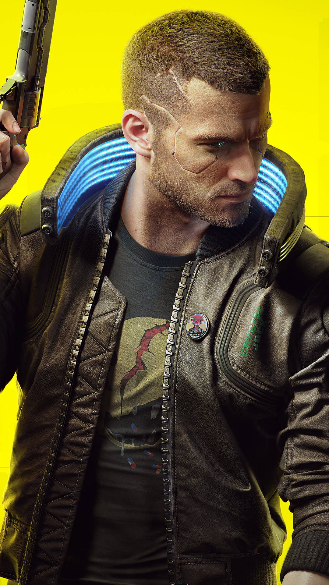 V Portrait Photo In Cyberpunk 2077 For Android Background