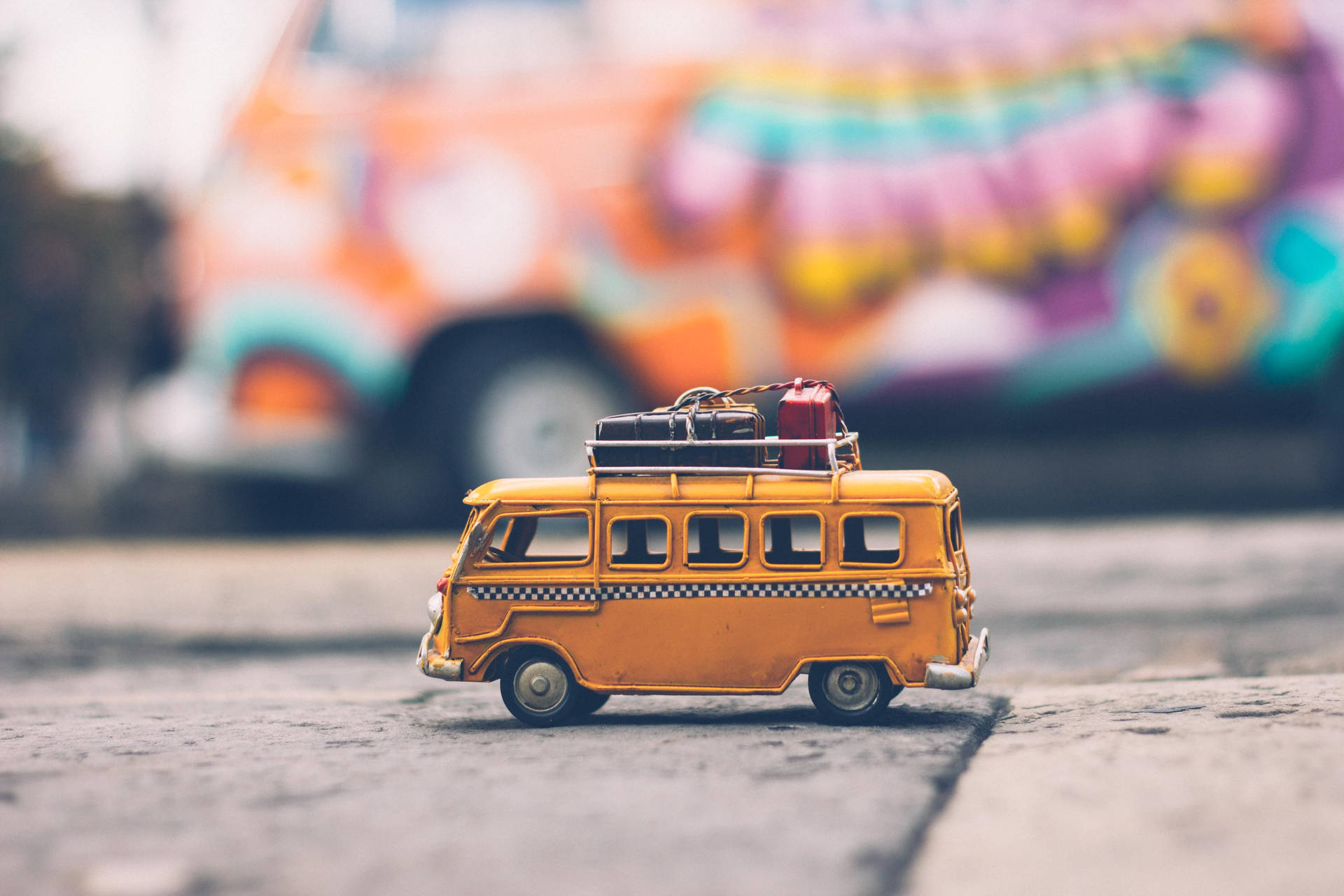 Vacation Toy Van Background