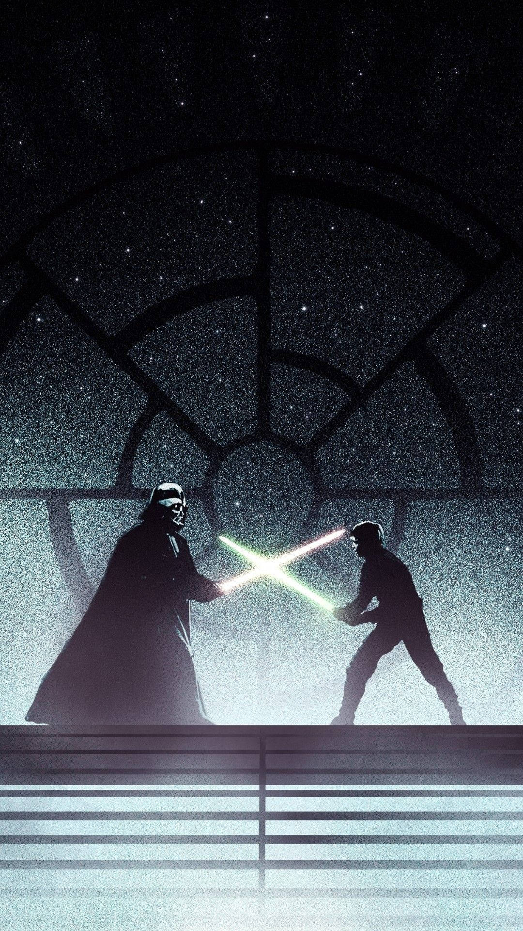 Vader Versus Luke Skywalker Star Wars 4k Iphone Background
