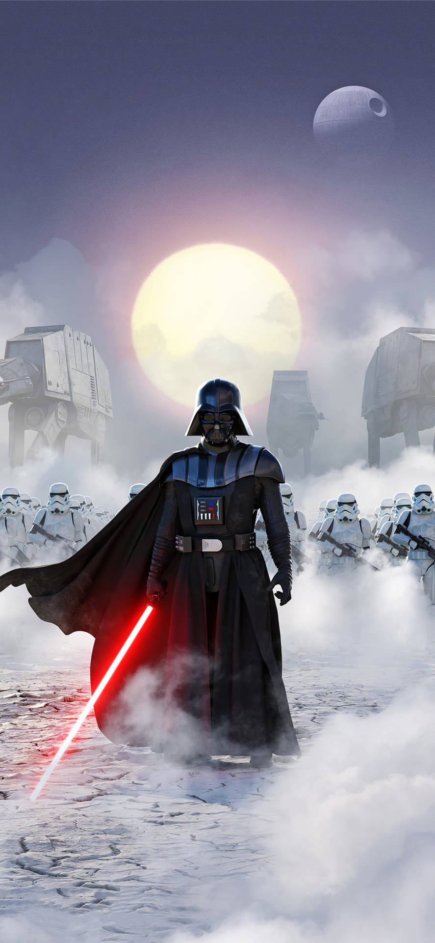 Vader With Troopers Star Wars 4k Iphone Background