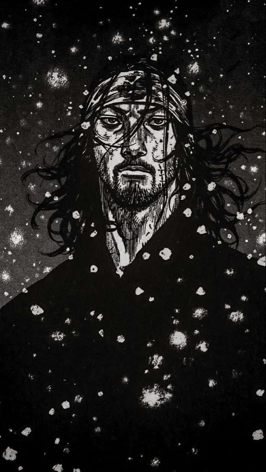 Vagabond Manga Character Starry Backdrop Background
