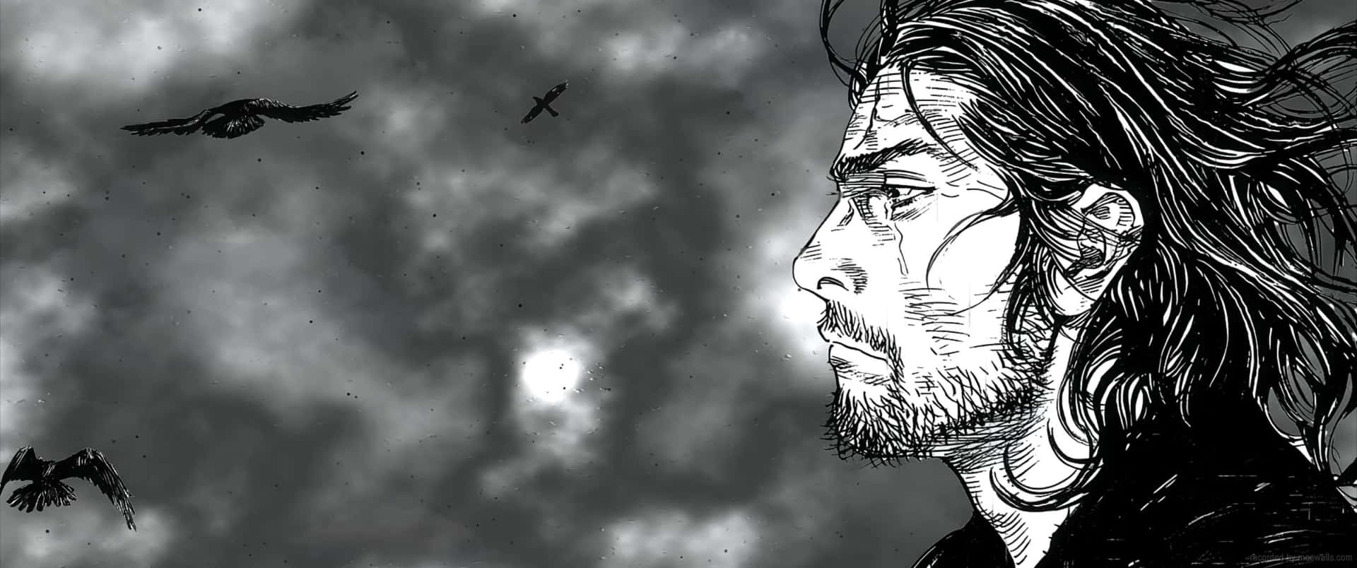 Vagabond Manga Contemplative Warrior Background