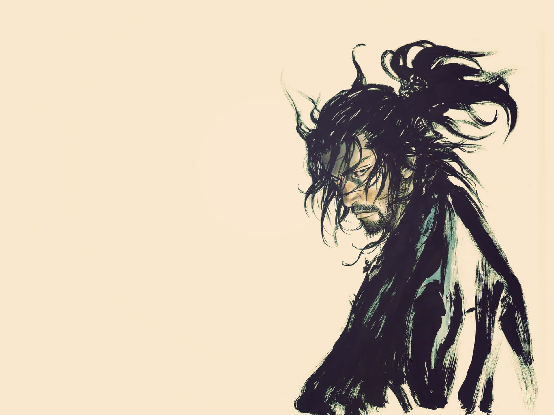 Vagabond Manga Samurai Artwork Background
