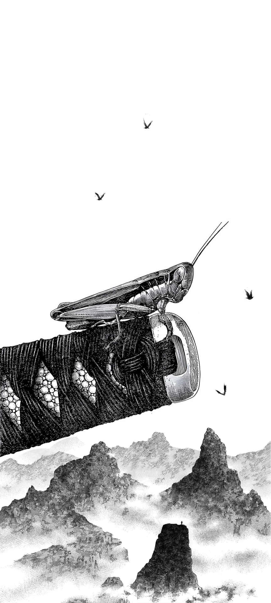 Vagabond Manga Samurai Meditation Background