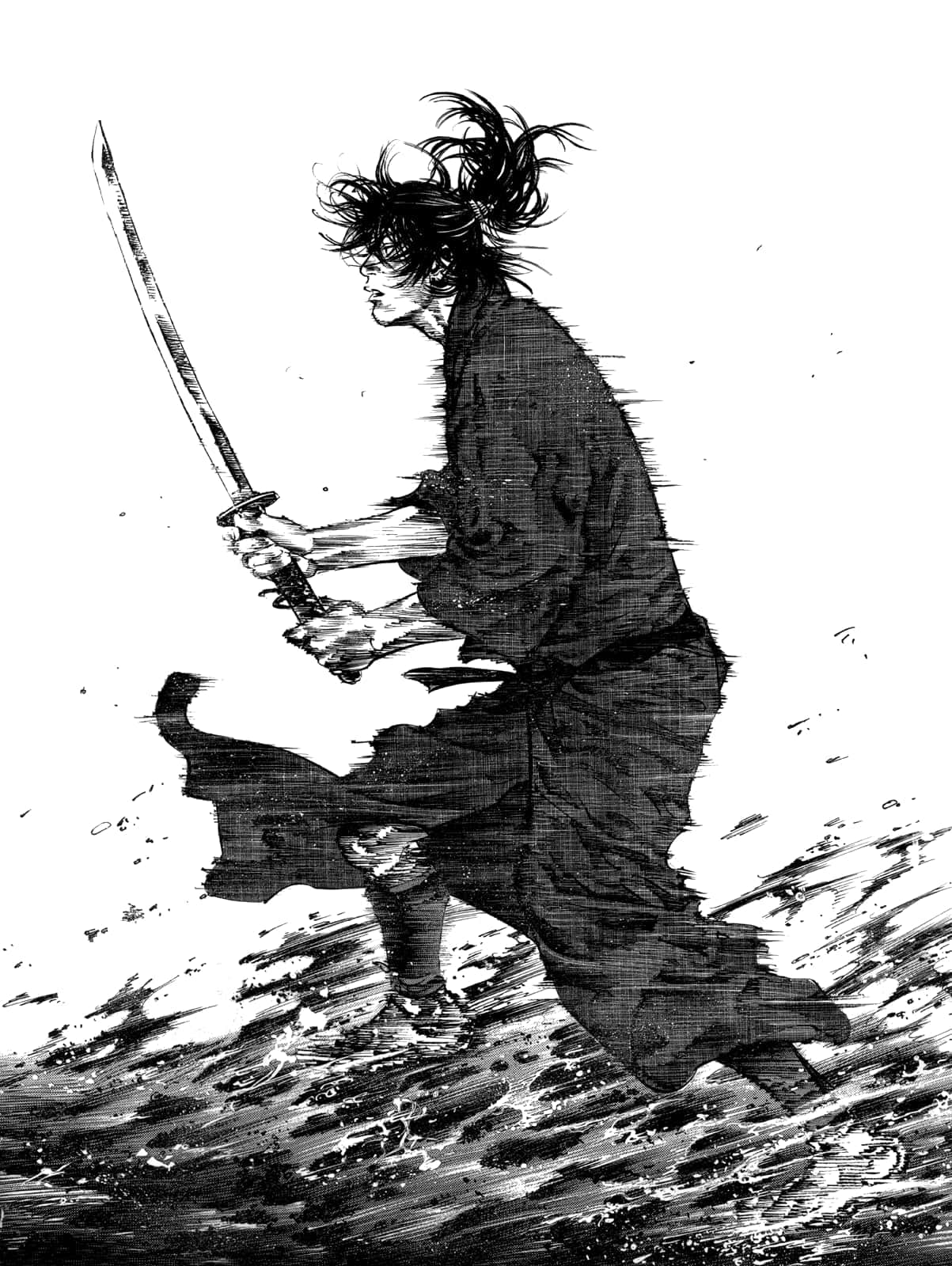 Vagabond Samuraiin Action Background