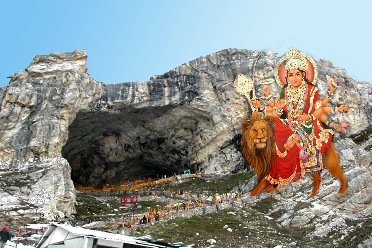 Vaishno Devi Over The Holy Cave Shrine