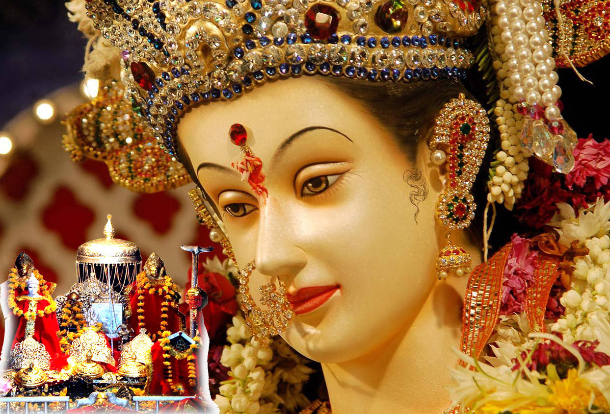 Vaishno Devi Sculpture Background