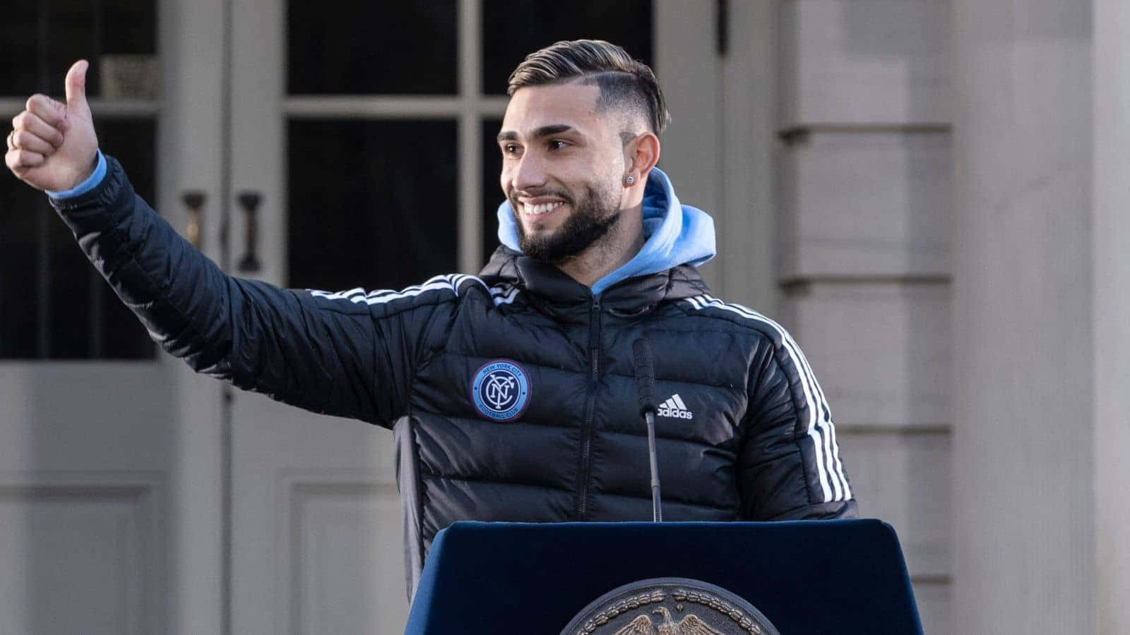 Valentin Castellanos As A Speaker New York City Fc Background