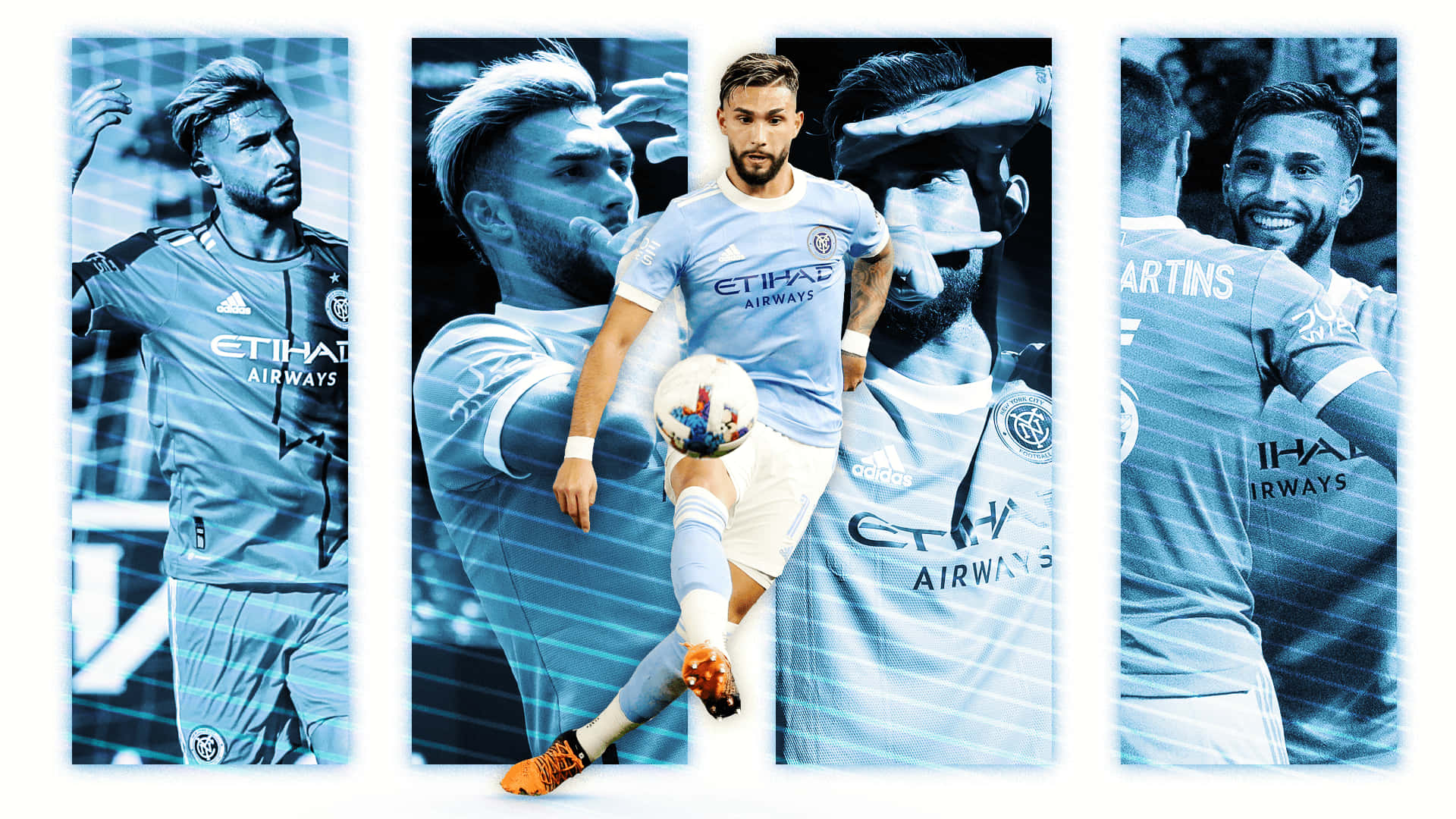 Valentin Castellanos Graphic Art New York City Fc Background