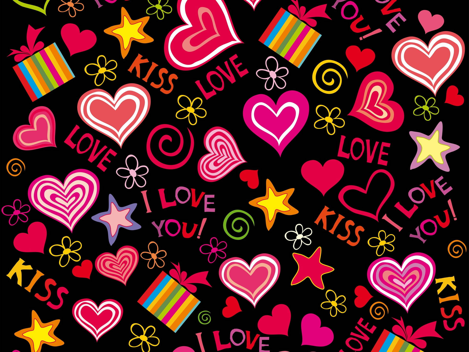 Valentine Hearts Background Design