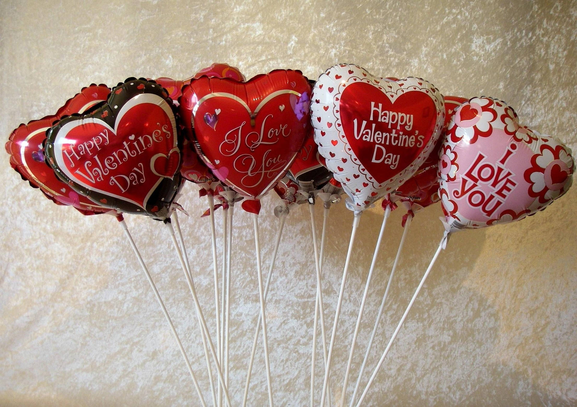 Valentine's Day Balloons Background