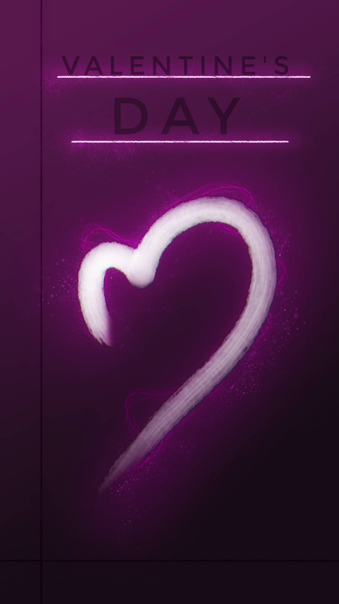 Valentine's Day Dark Purple Background