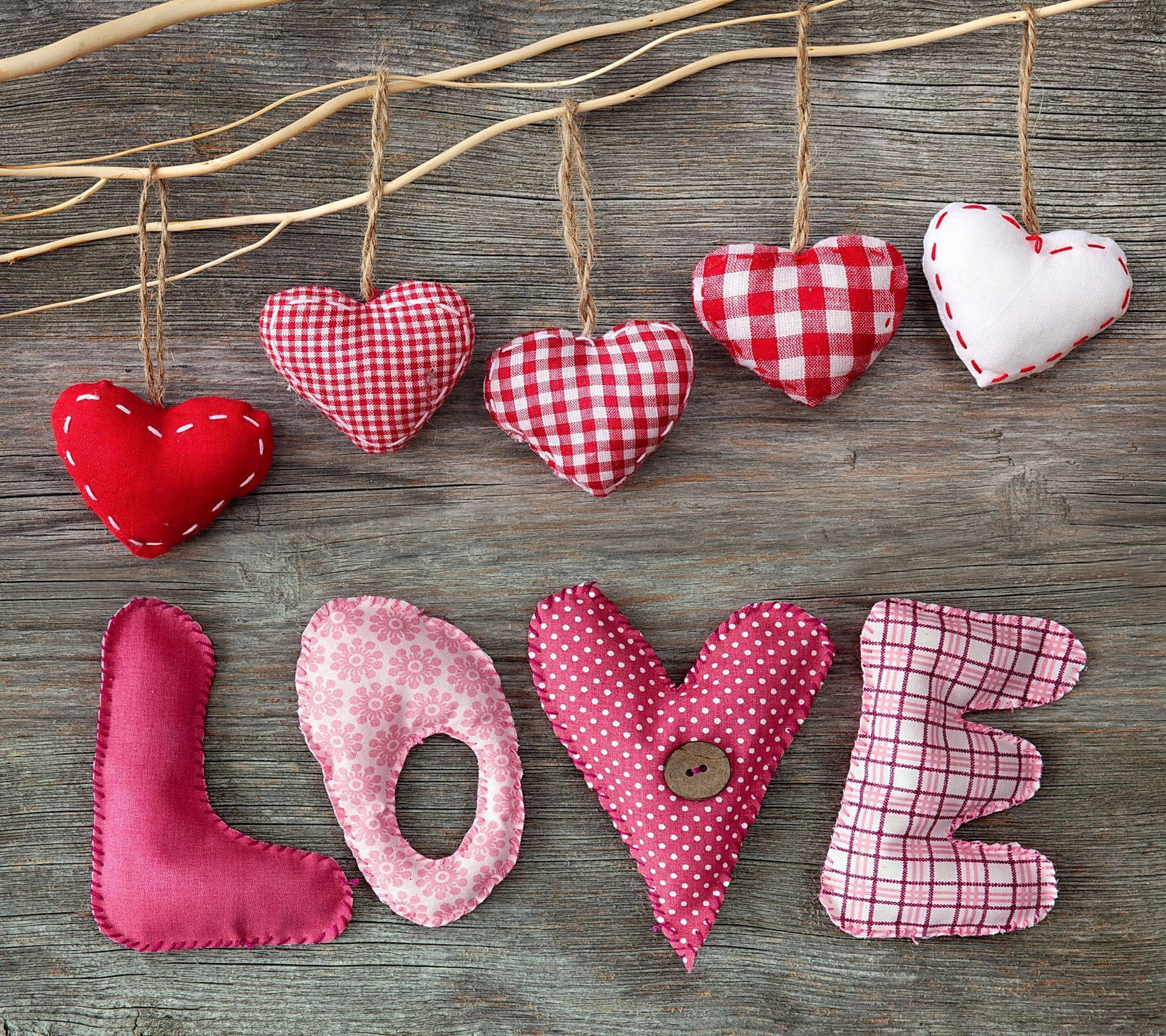 Valentine's Day Love Heart Pillows Background