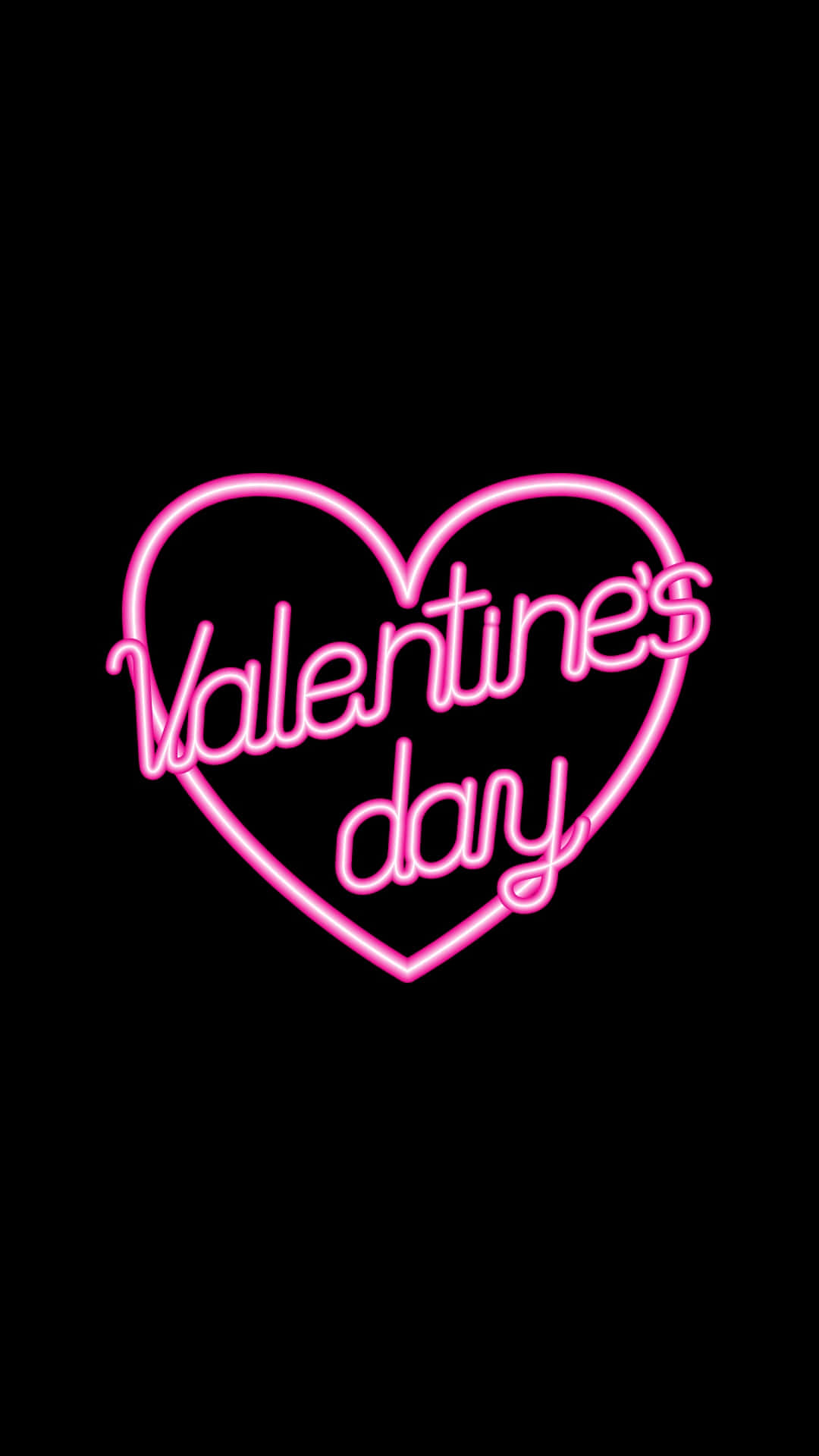 Valentine's Day Phone Pink Neon Light