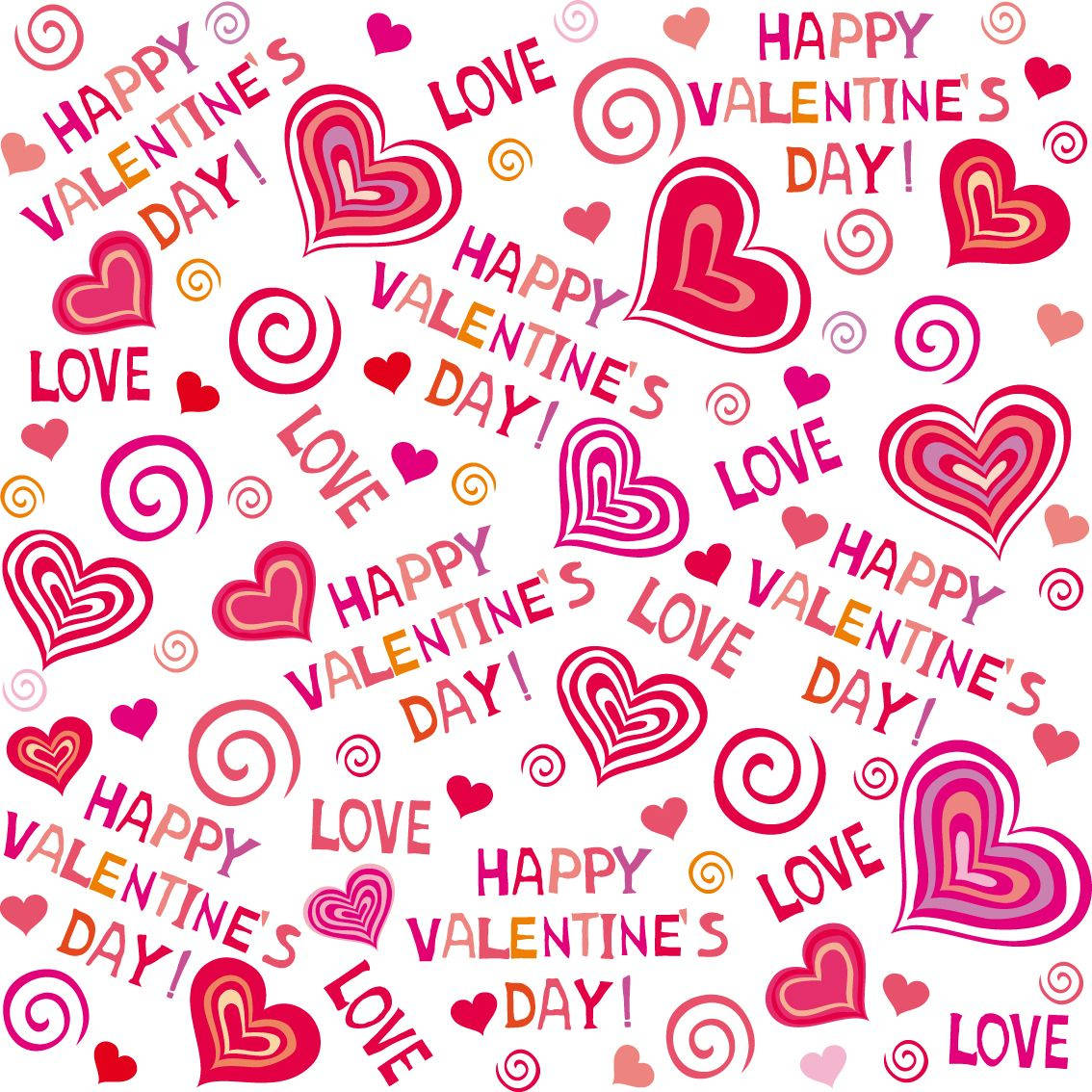 Valentine's Love And Hearts Background