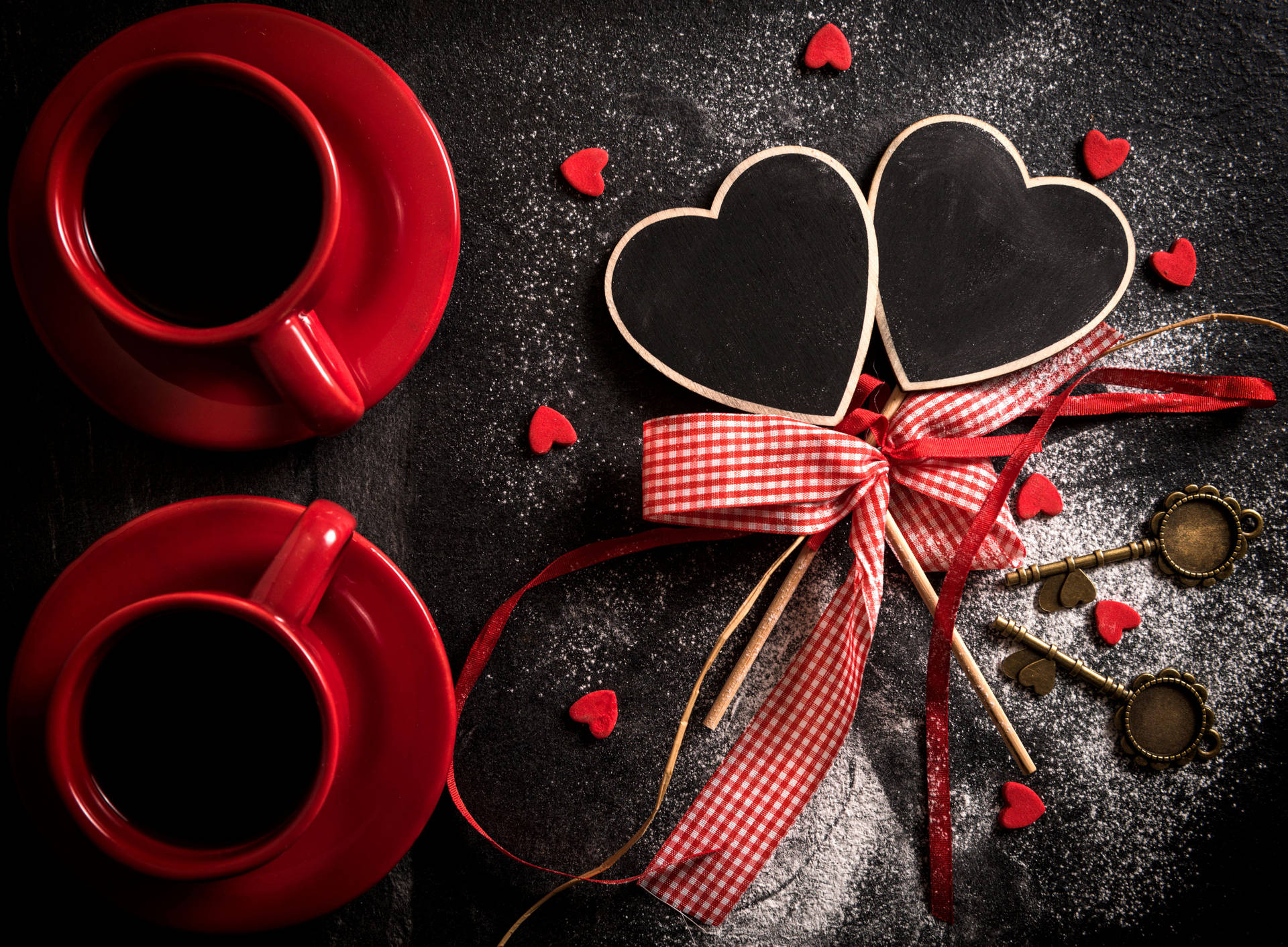 Valentines Day Coffee Background