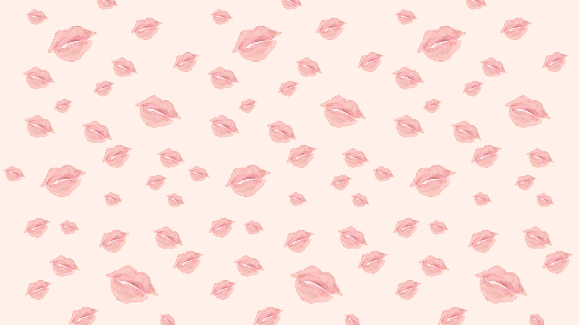 Valentines Day Desktop Pink Lips Background