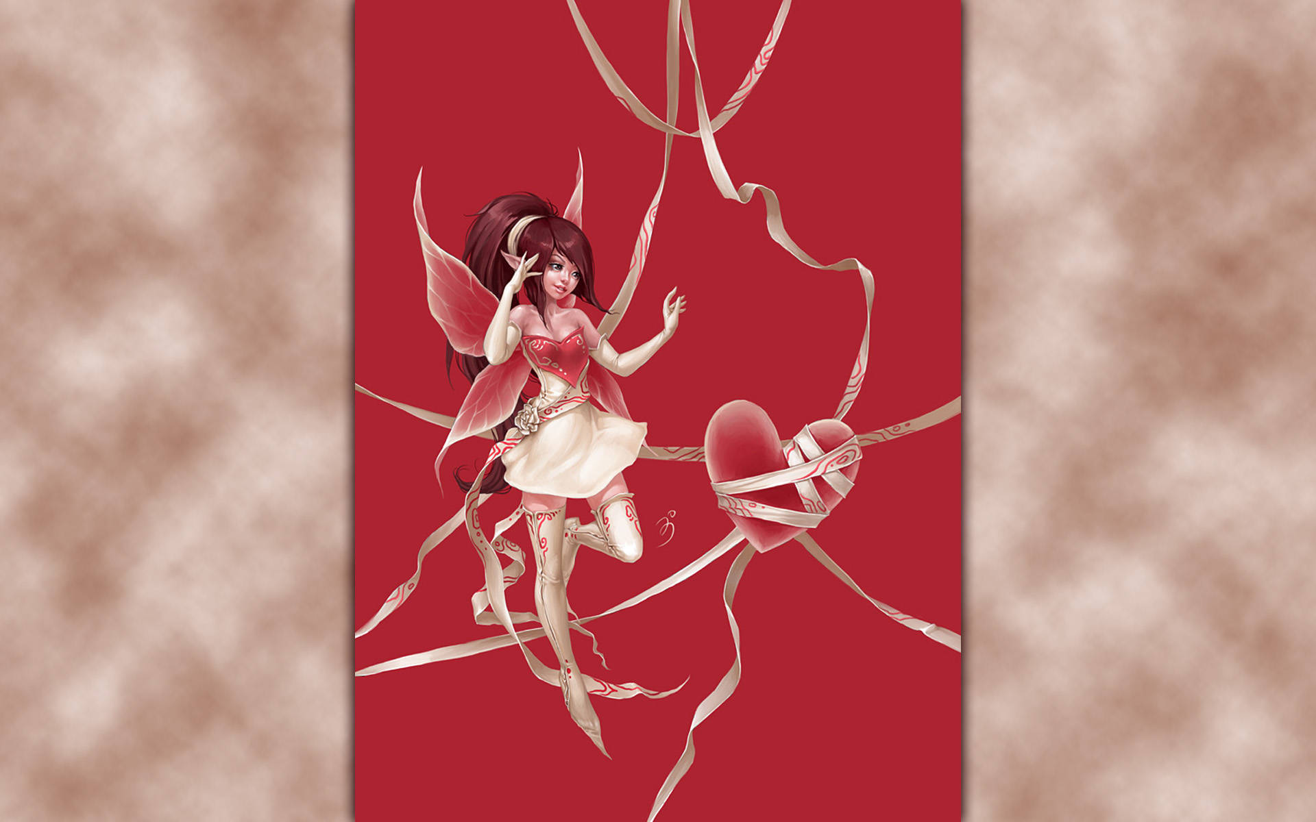 Valentines Day Fairy Background