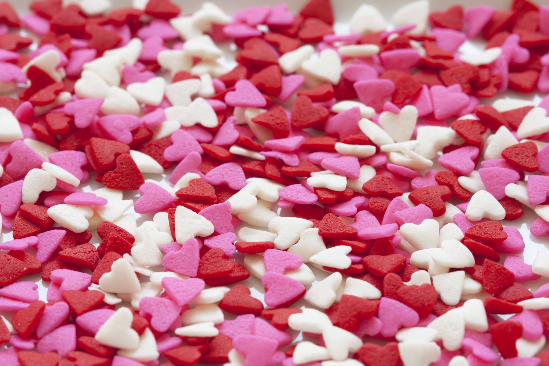 Valentines Day Heart Candies Background