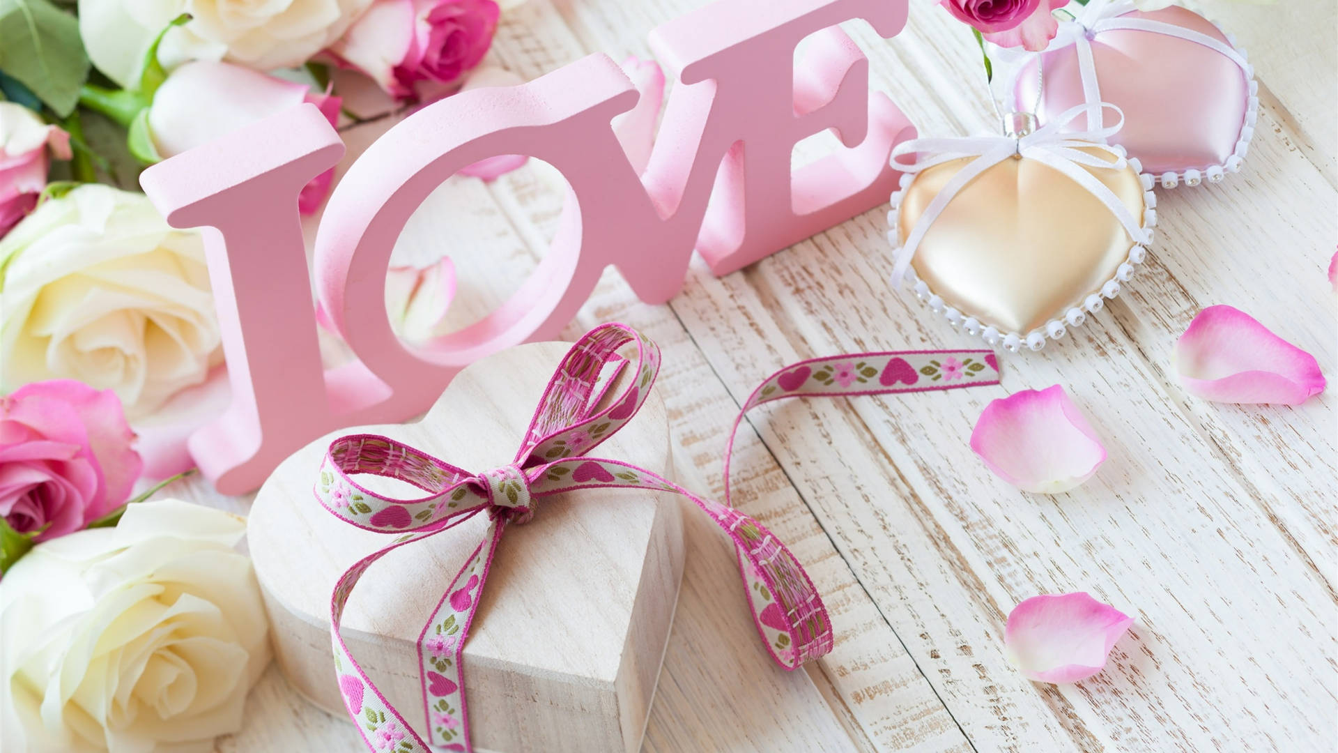 Valentines Day Pink Love Background